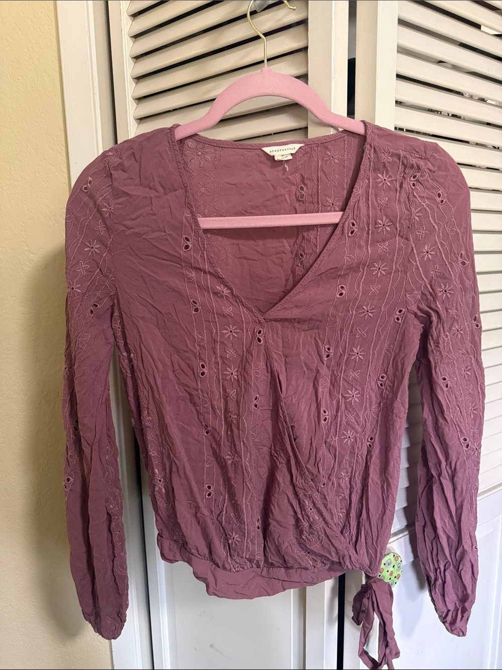 Faux Wrap Blouse